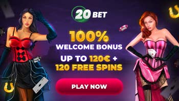 20 Bet online casino bonus